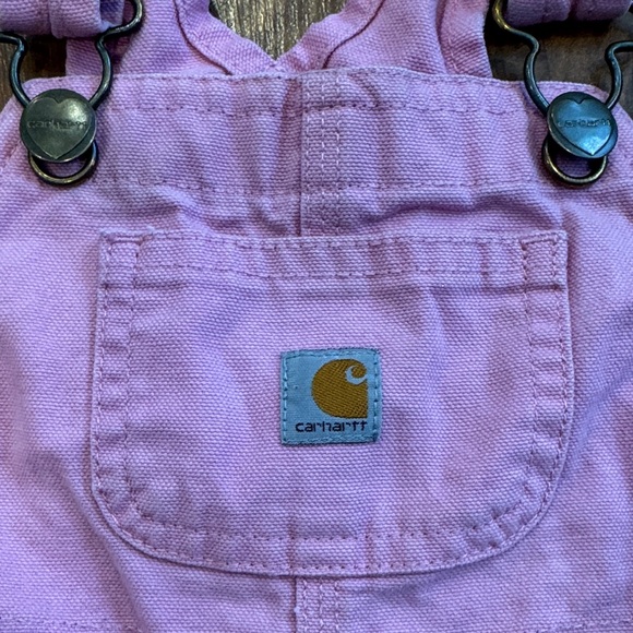 Carhartt Pink Kids Overalls, 18 months - Picture 2 of 7